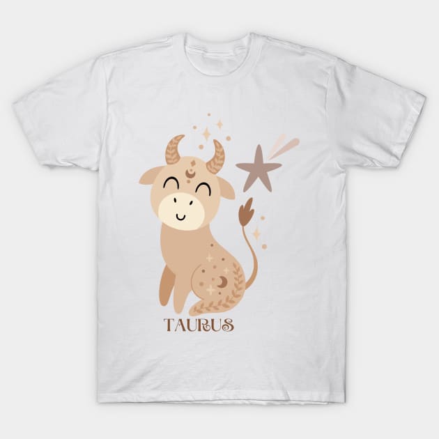 TAURUS ZODIAC KID T-Shirt by katalinaziz